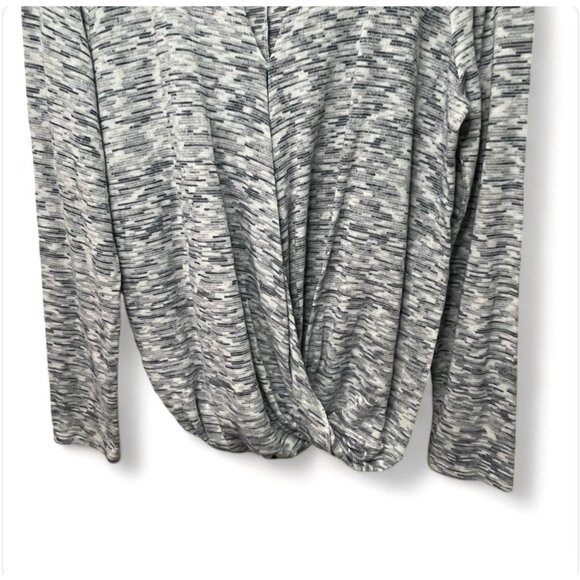 Loft Womens Draped Long Sleeve Top Size L Polyester Rayon Spandex Blend - Picture 7 of 10